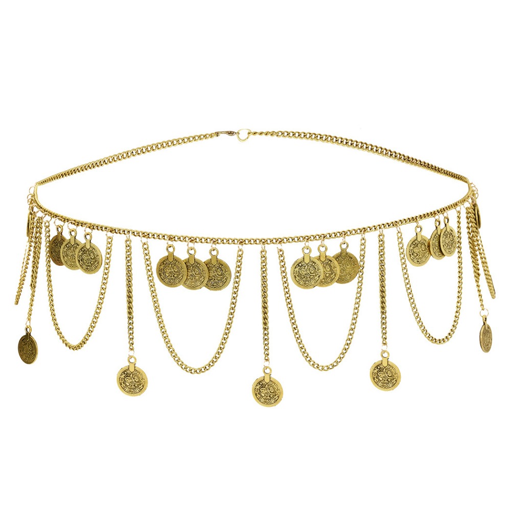 Ethnic Fashion Co In - Vintage Sikke Kolye Metal Vücut Zinciri