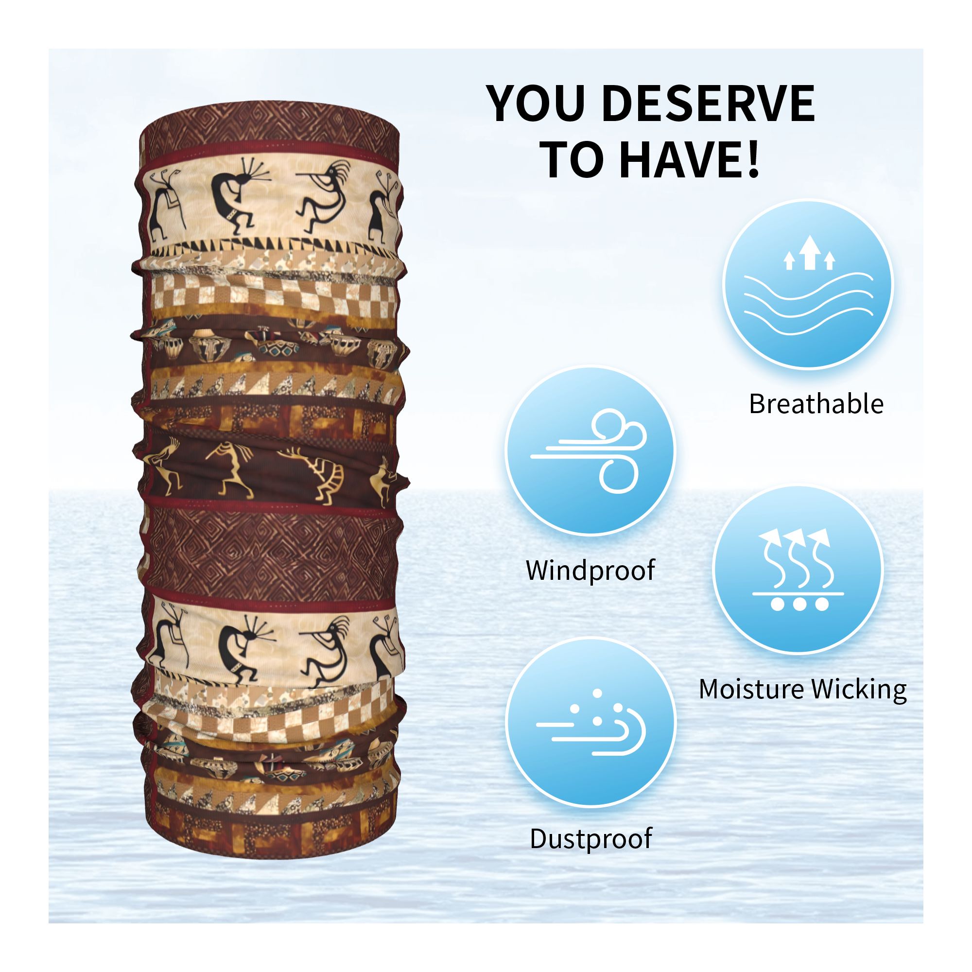 Custom Kokopelli Winter Headba - Ethnic Fashion Design incelemesi ve fiyatı