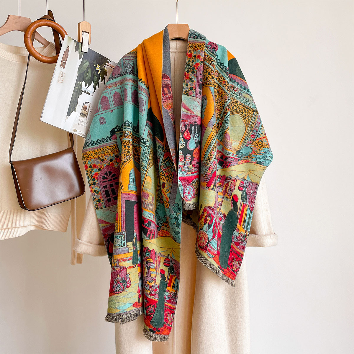 Sonbahar-Kış Kadın Taklit Kaşm - Go Ethnic Fashion incelemesi ve fiyatı